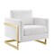 Modway Furniture Posse Performance Velvet Accent Chair, Gold White